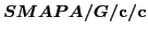$SMAPA/G/{\bf c}/{\bf c}$