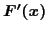 $F'(x)$