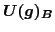$U(\frak g)_B$