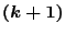 $(k+1)$