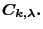 $C_{k,\lambda }.$