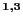 $^{1,3}$