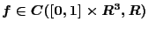 $ f\in{C}({[0,1]}\times{\mathbb R}^{3},{\mathbb R})$