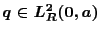 $q\in L^2_{\mathbb{R}}(0,a)$