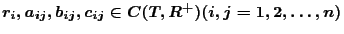 $r_i,a_{ij},b_{ij},c_{ij}\in
C(\mathbb{T},\mathbb{R}^+)(i,j=1,2,\ldots,n)$