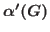 $\alpha'(G)$