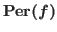 $\mathrm{Per}(f)$