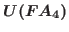 $\mathscr{U}(FA_4)$