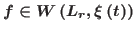 $ f \in W\left( {{L_r},\xi \left( t \right)} \right)$