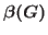 $\beta(G)$