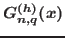 $G_{n, q}^{(h)}(x)$