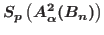 $S_{p}\left(A^{2}_{\alpha}(\mathbb{B}_{n})\right)$