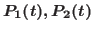 $P_1(t),P_2(t)$