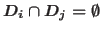 $D_i\cap D_j = \emptyset$
