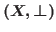 $(X,\perp)$
