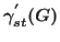 $\gamma_{st}^{'}(G)$