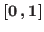 $[0\,,1]$
