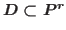 $D\subset \mathbb {P}^r$