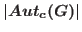 $\vert Aut_{c}(G)\vert$