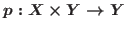 $p: X \times Y
\rightarrow Y$