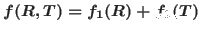 $f(R,T)=f_1(R)+f_2(T)$