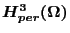 $H_{per}^{3}(\Omega)$