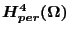 $H_{per}^{4}(\Omega)$